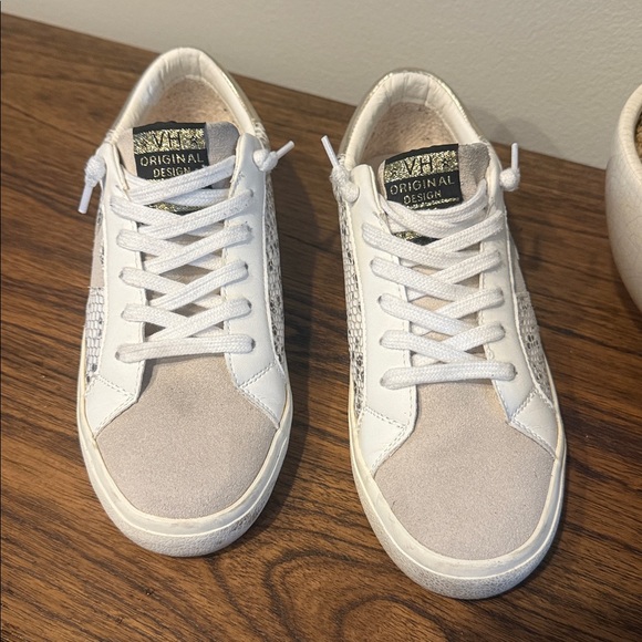 Vintage Havana Sneakers Womens Kate White Snake shoes Size 8.5 - Picture 6 of 12